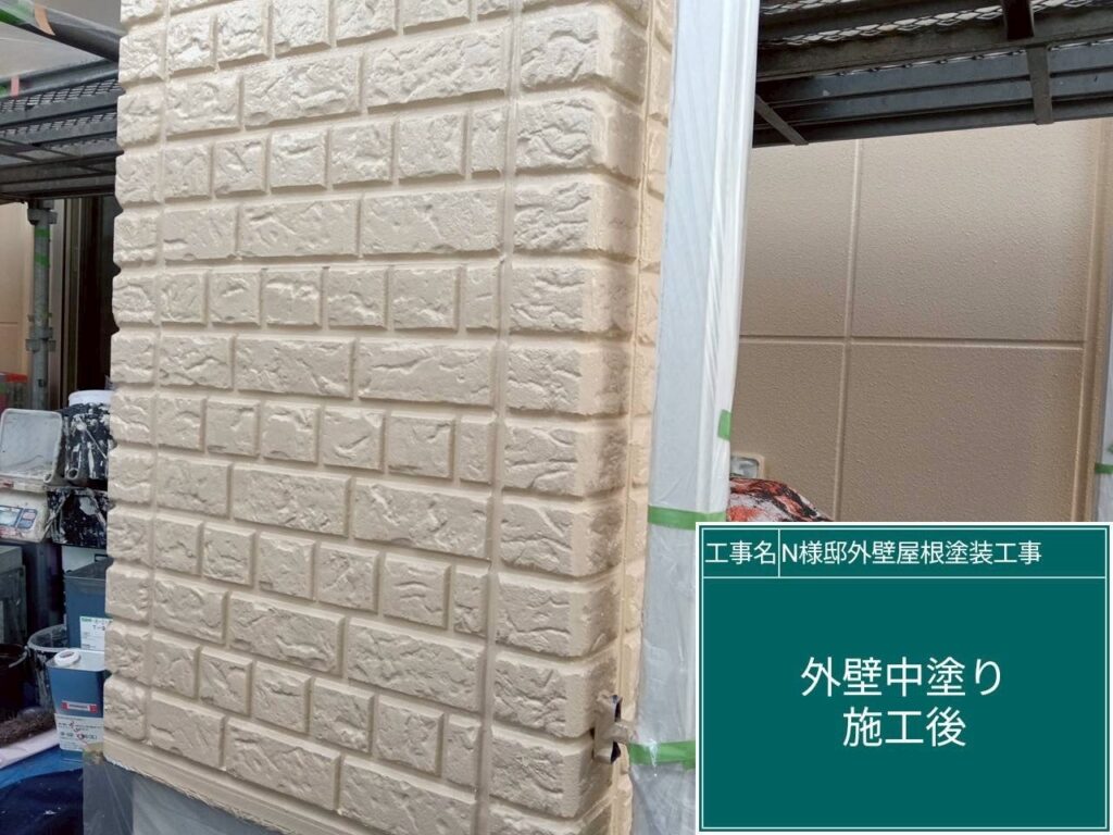中塗り後です。